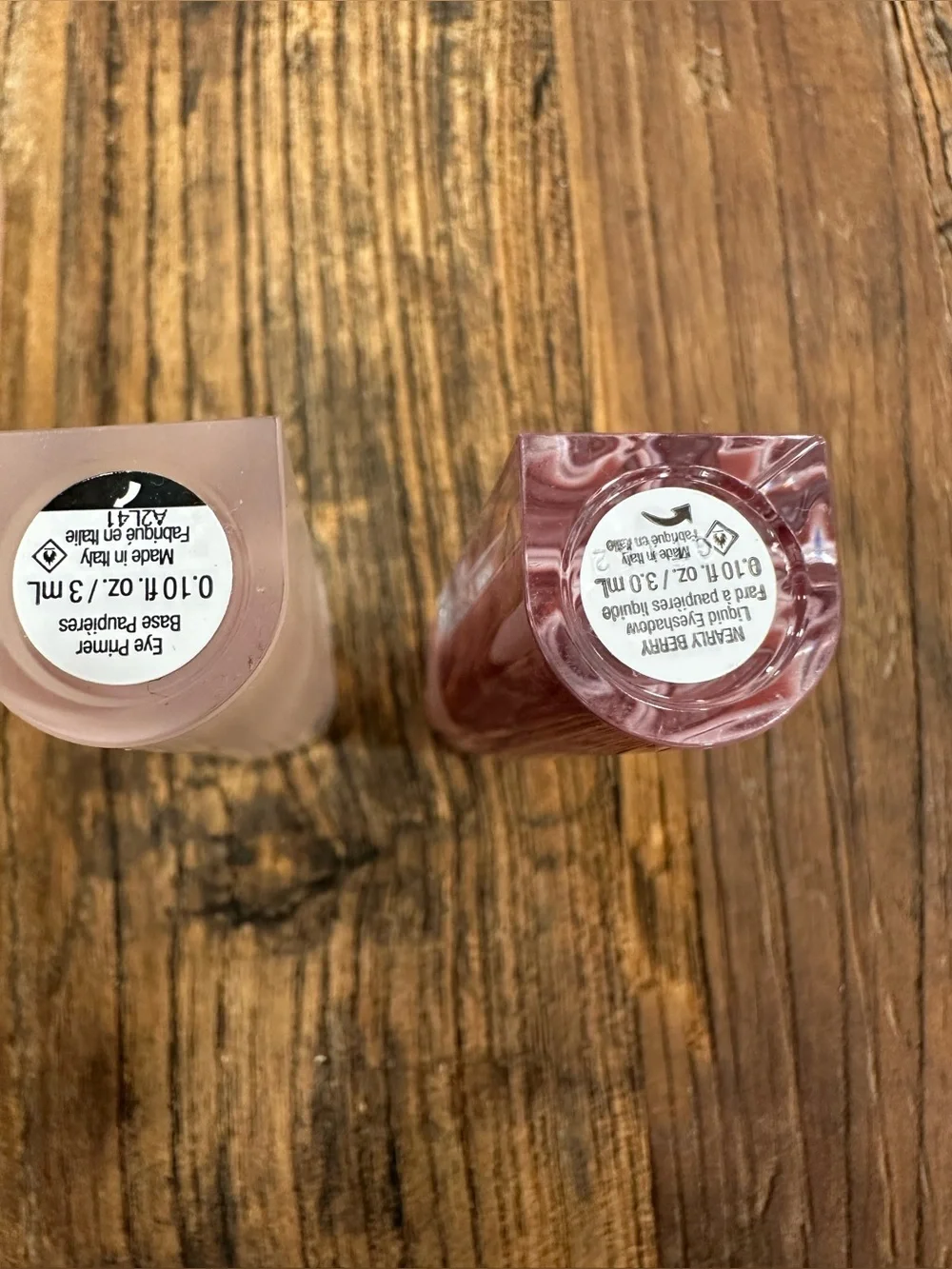 Rare Beauty Concealer, Primer & Berry eyeshadow— Nude, Light Pink, Berry set
